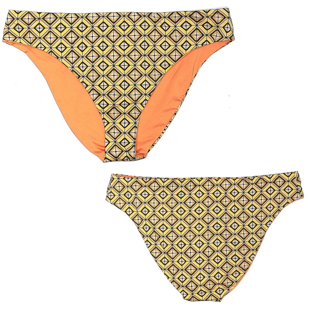 La Perla Tan Studio Geometric Orange Reversible Bottom Us 6 Eu 40 Bikini Bottom